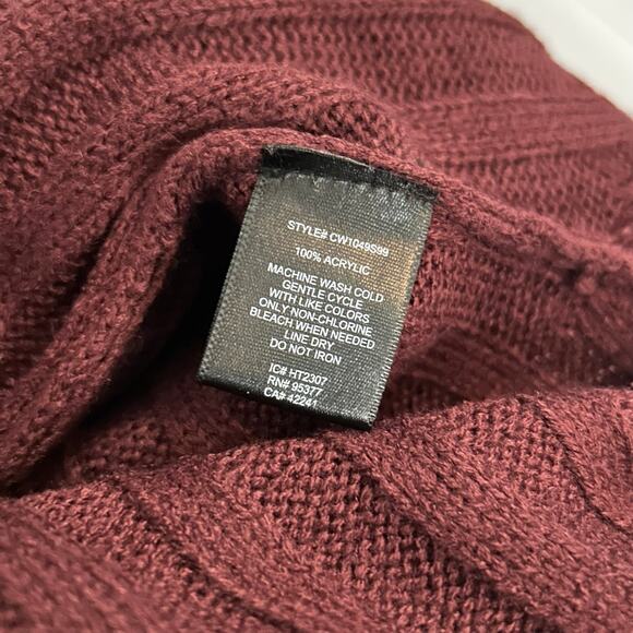 SANCTUARY NWT $99 Sugar Plum Ribbed LS Turtle Neck Sweater Size S - Picture 6 of 6